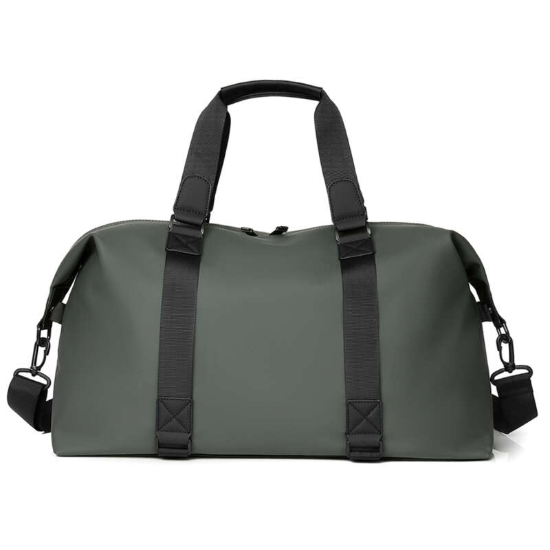 Waterproof PU Travel Gym Bag – Custom Overnight Sports Duffle with Zipper Closure
